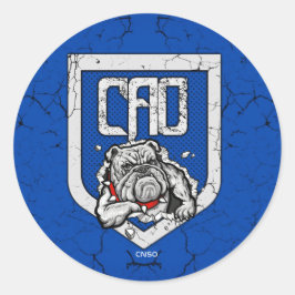 PEGATINA REDONDA AUTOCOLLANT CAO