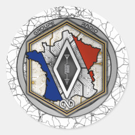 PEGATINA REDONDA AUTOCOLLANT RADIO 2025