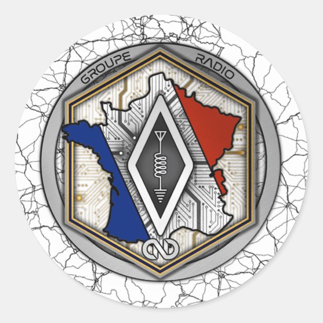 PEGATINA REDONDA AUTOCOLLANT RADIO 2025 (Anverso)