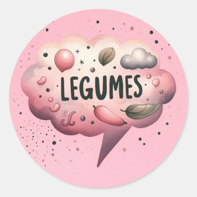 Pegatina Redonda Autocollants ronds classiques (Anverso)