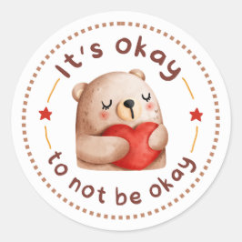 Pegatina Redonda Autocuidado