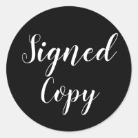 Autor de copia firmada - Negro