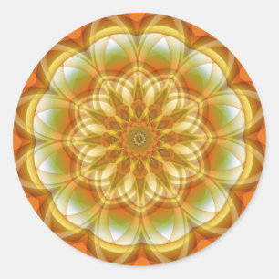 Pegatina Redonda Autumn Kaleidoscope