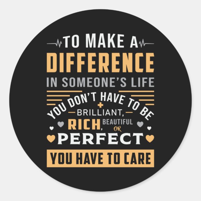 Pegatina Redonda Auxiliar médico Médica de enfermería en el hospita (Anverso)