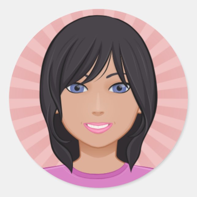 Pegatina Redonda Avatar_Pegatina (Anverso)
