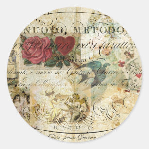 Pegatina Redonda Ave en la mano