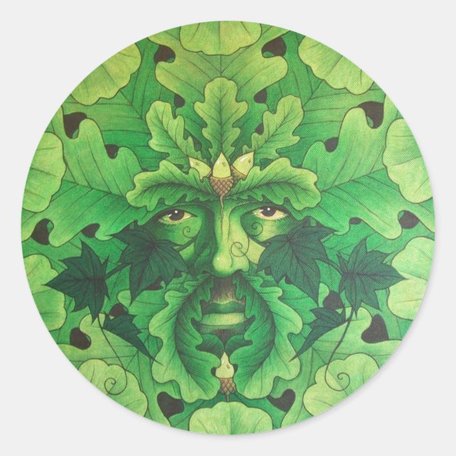 Pegatina Redonda avena (Anverso)