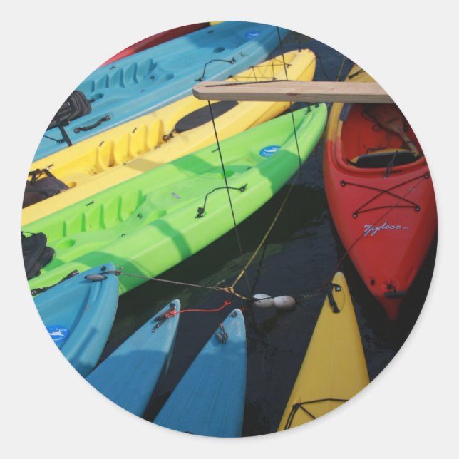 Pegatina Redonda ¡Aventura espera! (Anverso)