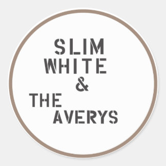 Pegatina Redonda Averys pegatinas (hoja de 6)