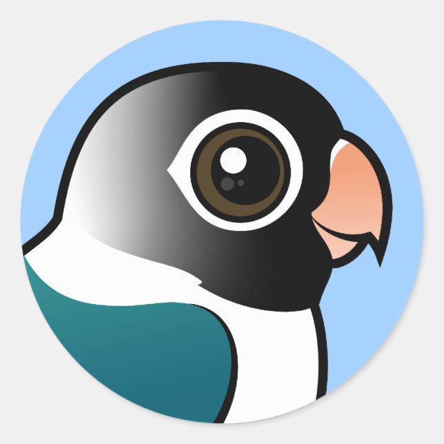 Pegatina Redonda Aves (Anverso)