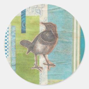 Pegatina Redonda Avian Scrapbook I