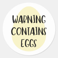 Aviso Contiene Huevos Alergen Baking Label Egg