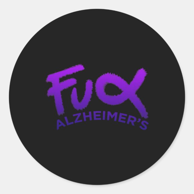 Pegatina Redonda Awarness Dementia (Anverso)