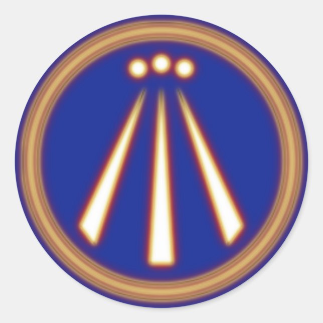 Pegatina Redonda Awen (Glowign) (Anverso)