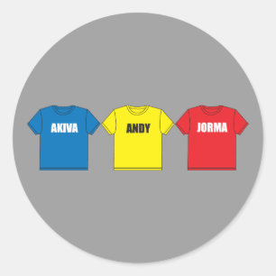 Pegatina Redonda Awesometown