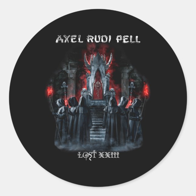 Pegatina Redonda Axel Rudi Pell Lost Xxiii (Anverso)