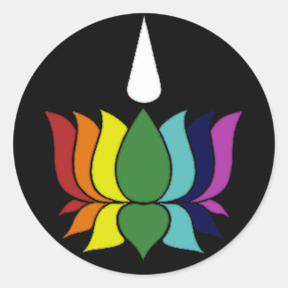 Pegatina Redonda Ayyavazshi Lotus