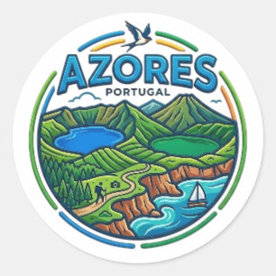PEGATINA REDONDA AZORES