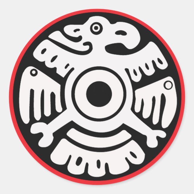 PEGATINA REDONDA AZTEC SEAL (Anverso)