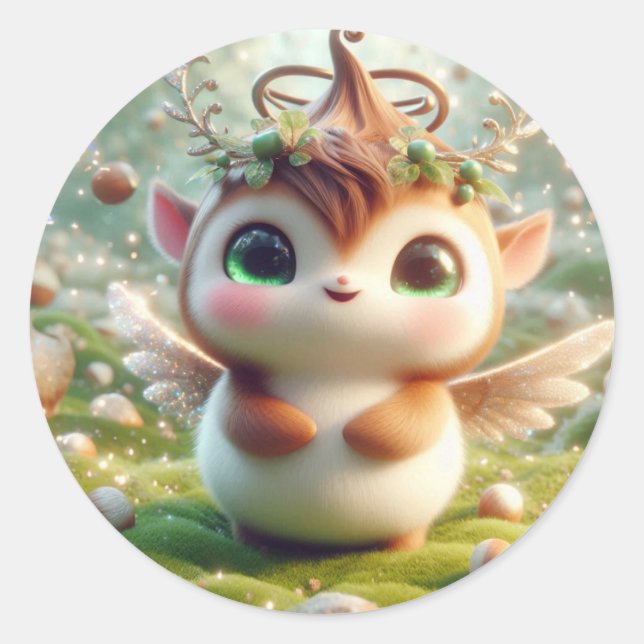 Pegatina Redonda Azúcar marrón (Anverso)