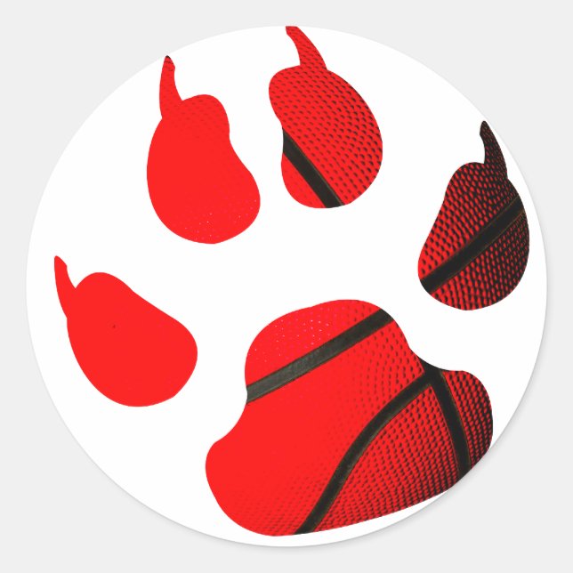 Pegatina Redonda Azul ardiente (Anverso)