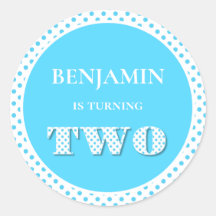 Azul claro girando dos puntos de polka