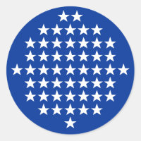 Azul con tema de bandera estadounidense de 50 estr