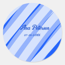 Azul pastel añadir nombre fecha boho retro patrón 
