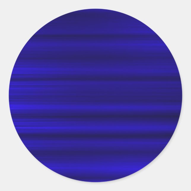 Pegatina Redonda Azul profundo cepillado (Anverso)