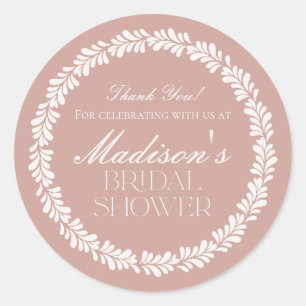 Pegatina Redonda Azulejo Talavera Rosa Despedida de Soltera Fiesta 