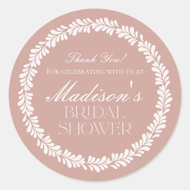 Pegatina Redonda Azulejo Talavera Rosa Fiesta Española Despedida de (Anverso)