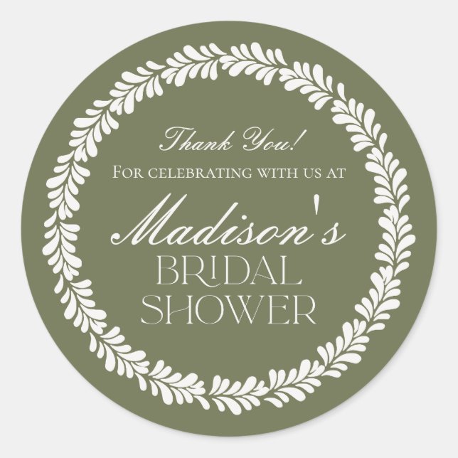 Pegatina Redonda Azulejo Verde Talavera Fiesta Española Despedida d (Anverso)