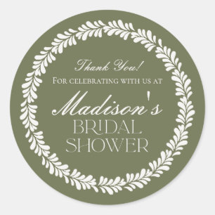 Pegatina Redonda Azulejo Verde Talavera Fiesta Española Despedida d