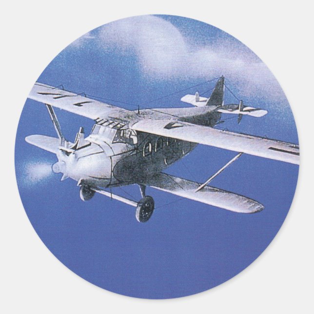 Pegatina Redonda Azur rápido (Anverso)