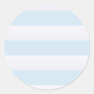 Pegatina Redonda Azure Beach Stripe