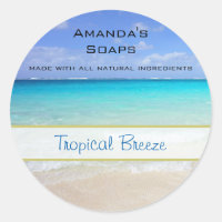 Azure Blue Caribbean Tropical Beach