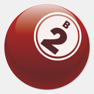 PEGATINA REDONDA B 2 BINGO BALL