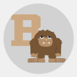 Pegatina Redonda B es para Bigfoot