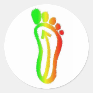 Pegatina Redonda babinskifootrasta