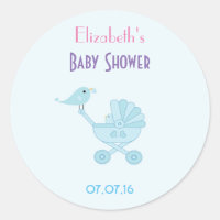 Baby and Mommy Bluebirds baby Shower Favor