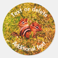 Baby Chipmunks Art Cute Personalizado