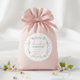 Pegatina Redonda Baby in Bloom Baby Shower 