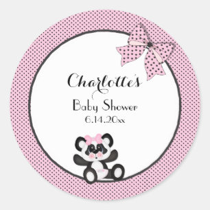 Pegatina Redonda Baby Panda