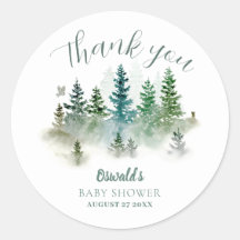 Baby Shower Acuarela Bosque