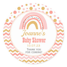 Baby Shower arcoiris rosa