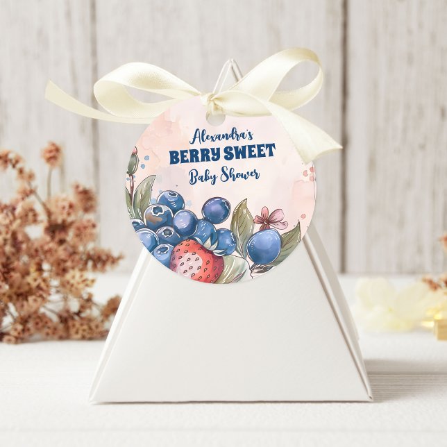 Pegatina Redonda Baby Shower Berry Sweet Fruit (Subido por el creador)