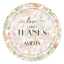 Baby Shower Bohemio de Hojas y Flores Secas