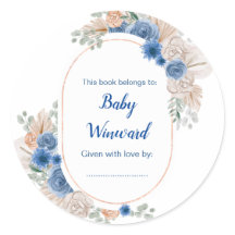 Baby Shower de Boho Blue Pampas