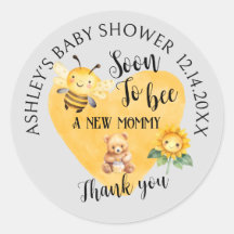 Baby Shower de oso de miel de mamá a abeja