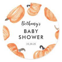 Baby Shower de parche de calabaza